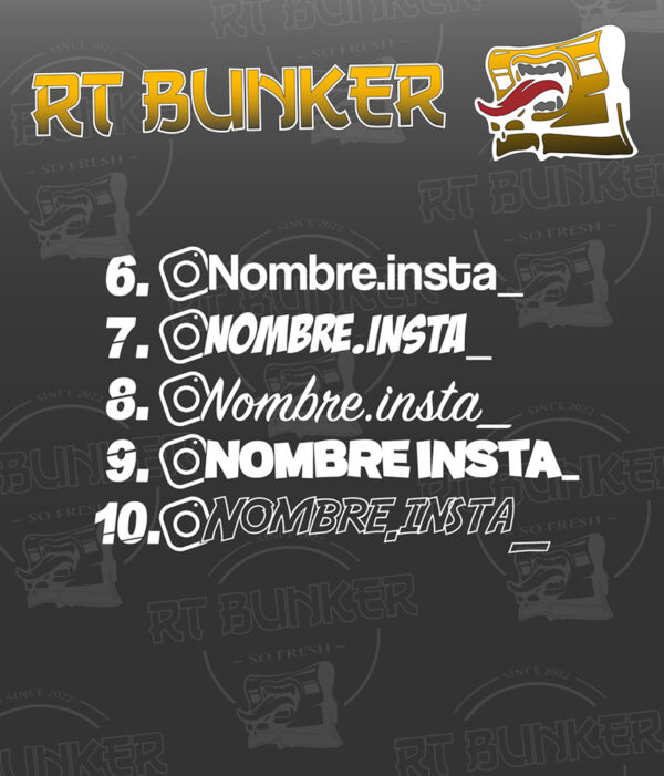 Pegatina Instagram girado